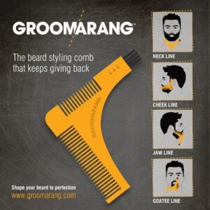 Groomarang Beard Styling and Shaping Template Comb Tool